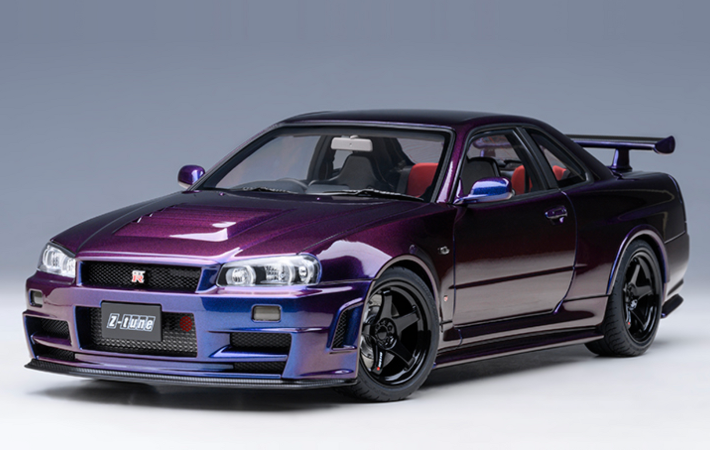 NISSAN NISMO (R34) GT-R-Z-TUNE - MIDNIGHT PURPLE - AUTOART 1/18 - MODEL CAR