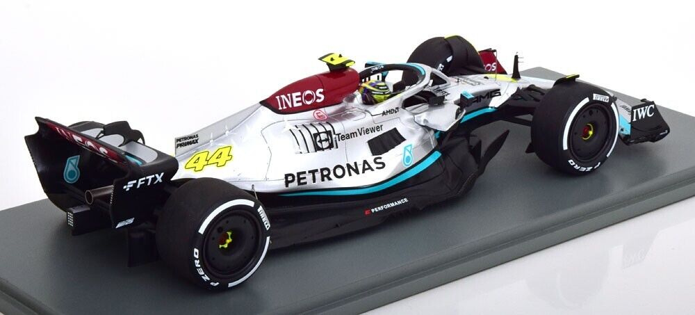 Mercedes-AMG Petronas W13 2022 French GP Hamilton #44 1/18 Scale Spark Model Car