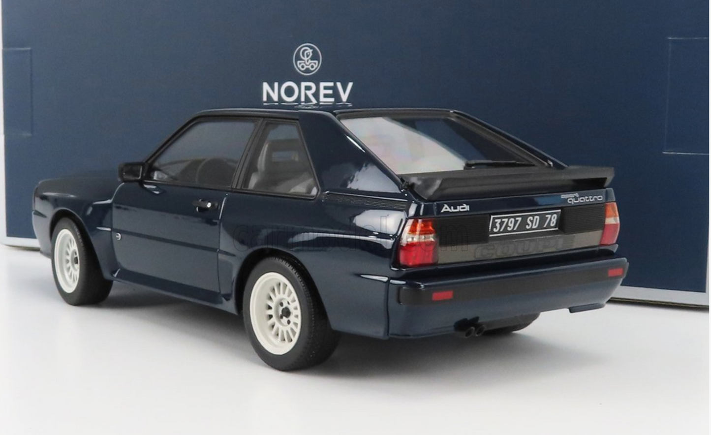 1/18 Norev 1985 Audi Sport Quattro Blue Diecast Model Car