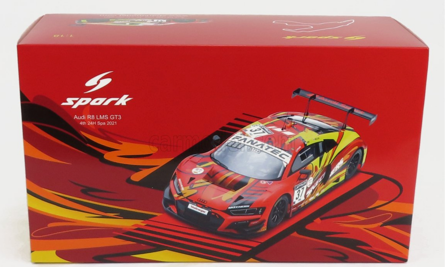 1/18 Scale Spark Audi R8 LMS GT3 Team Audi Sport #37 WRT 2021 Spa  Model Car