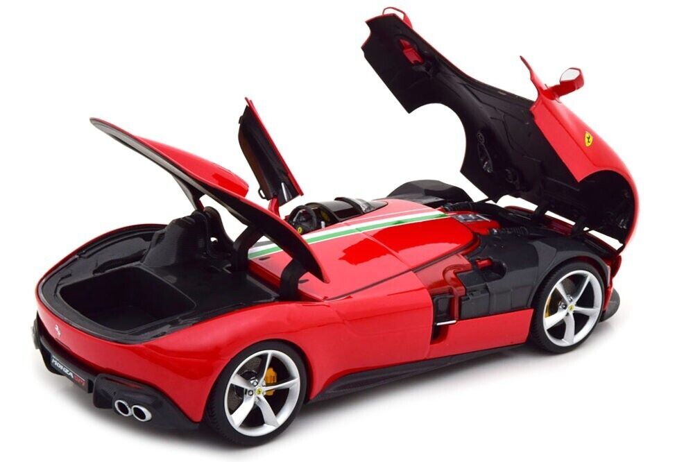 1/18 Bburago Ferrari Monza SP1 in Red Diecast Model Car with Opening Parts