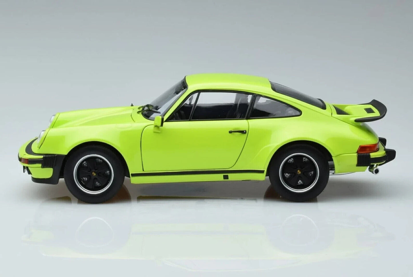 1/18 Scale Norev 1976 Porsche 911 Turbo 3.0 Lime Green Diecast Model Car