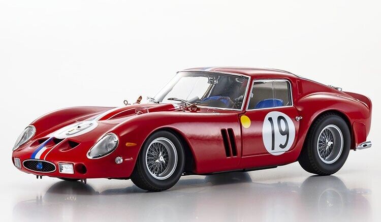 Ferrari 250 GTO #19 2nd Place 24 Hours of Le Mans Diecast Model Car by Kyosho