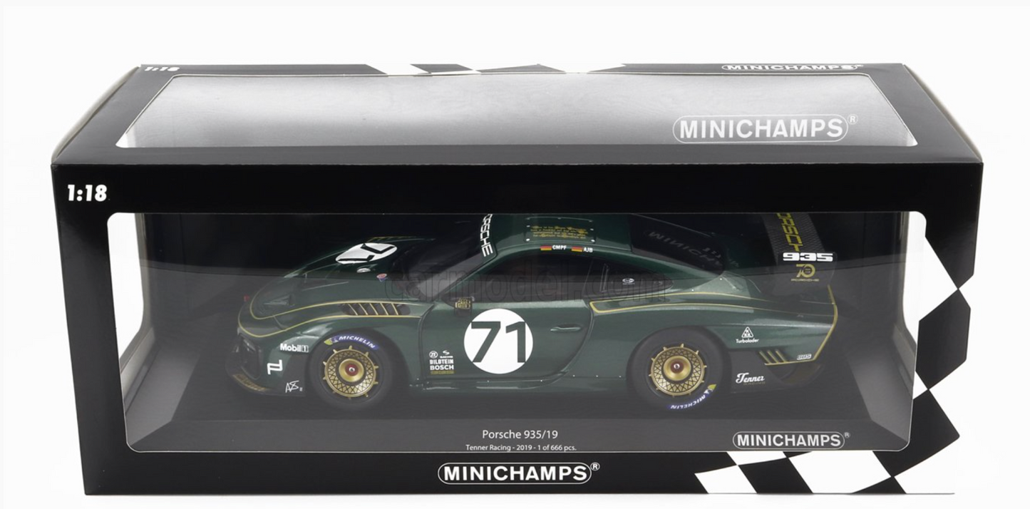 1/18 Scale Minichamps Porsche 935/19 #71 Tenner Racing Diecast Model