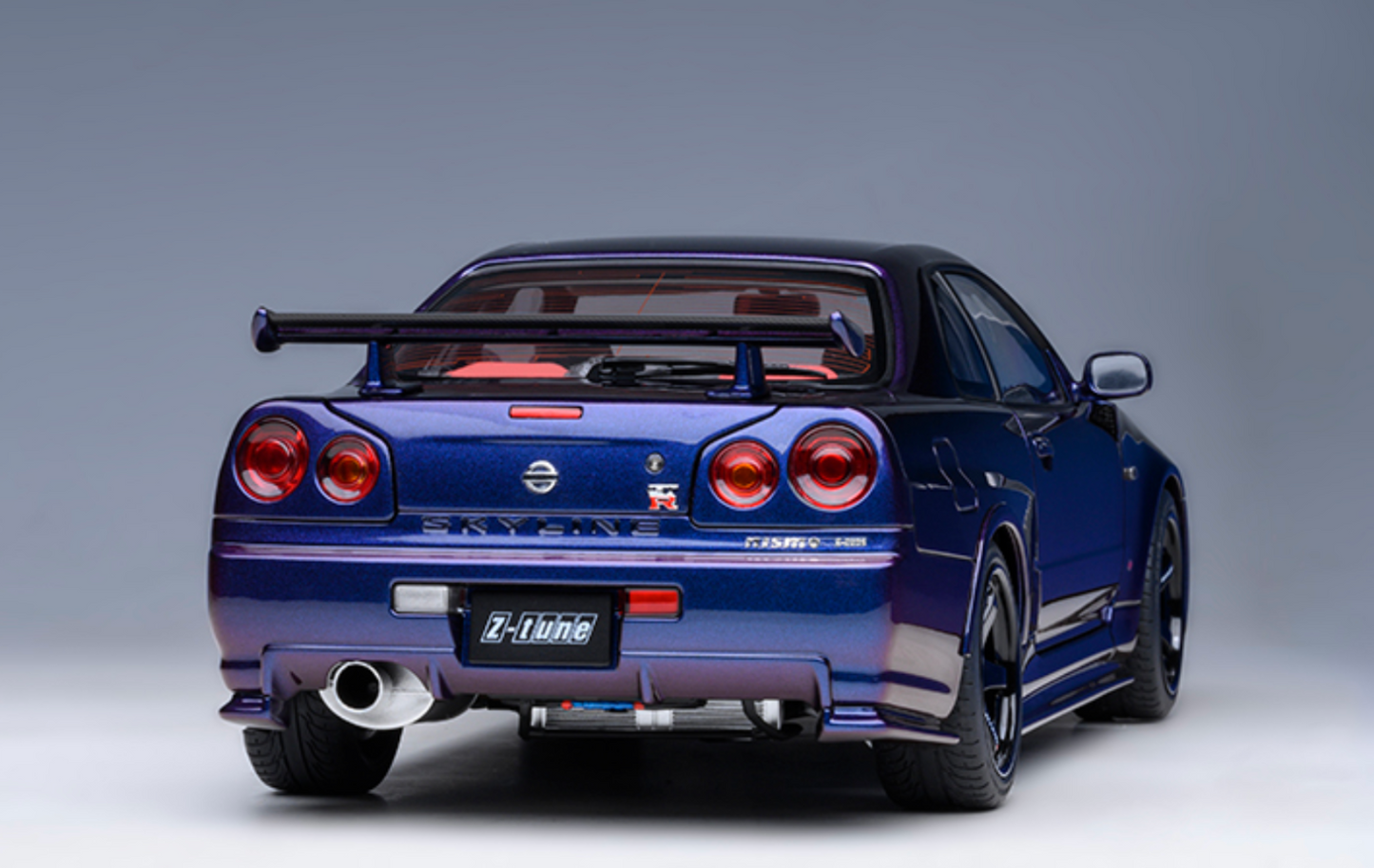 NISSAN NISMO (R34) GT-R-Z-TUNE - MIDNIGHT PURPLE - AUTOART 1/18 - MODEL CAR