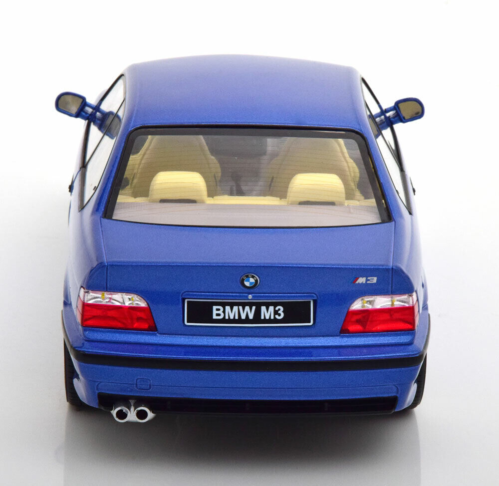 1/18 scale 1996 E36 BMW M3 in Estoril Blue Model Car by SOLIDO