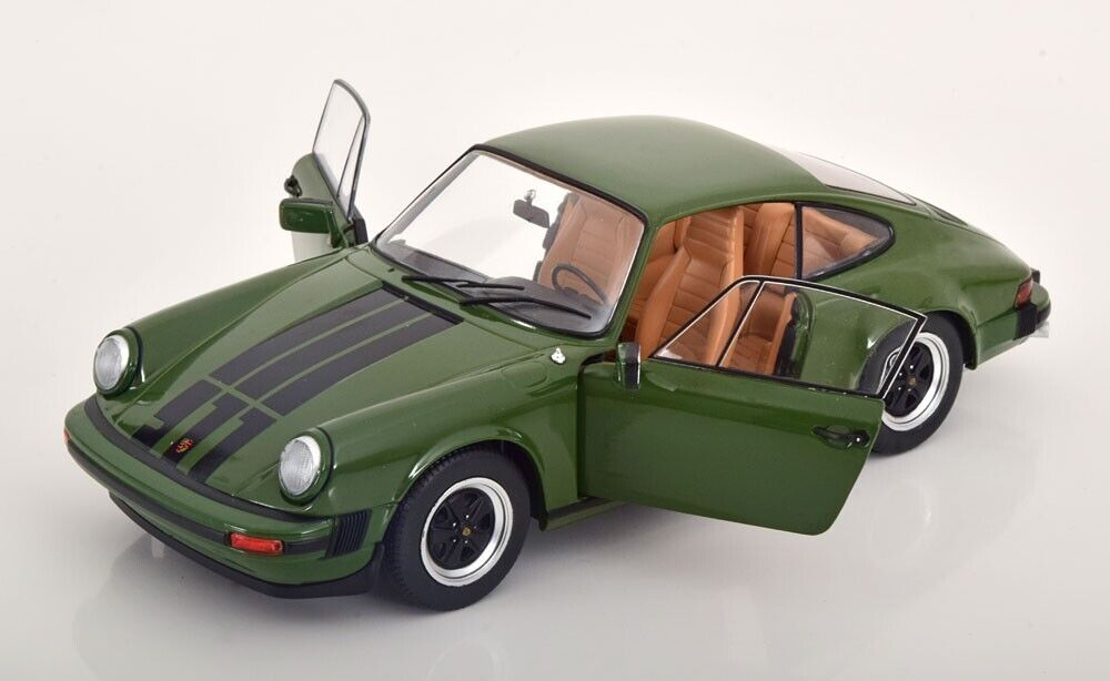 1/18 scale Porsche 911 SC Olive Green 1978 Model Car by SOLIDO