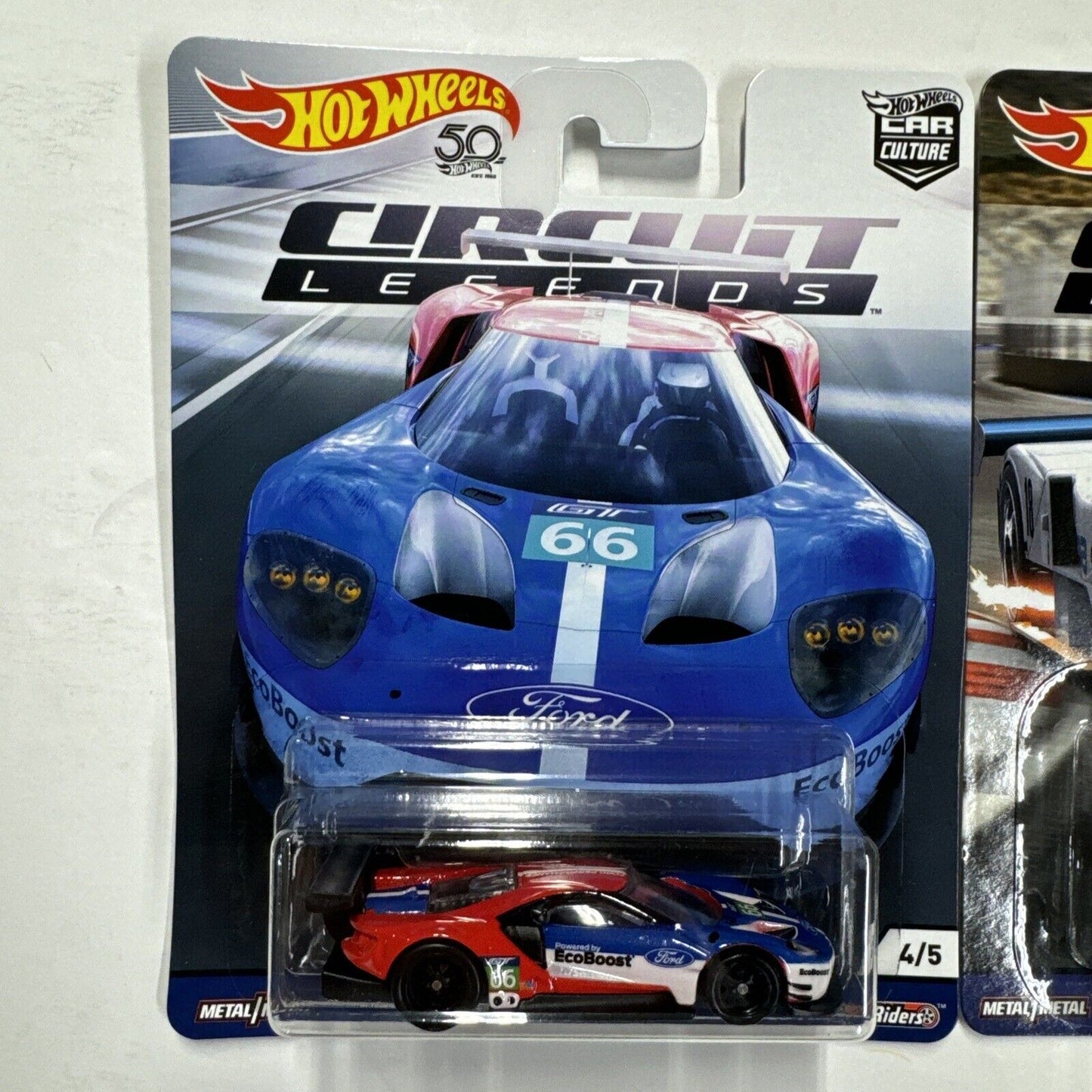 Hot Wheels 2018 Car Culture Circuit Legends Mazda 787B & Ford GT Lots Of 2