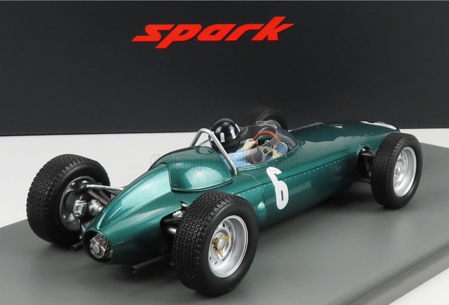 BRM P57 WINNER GP MONACO 1963 (G. HILL) WITH DISPLAY CASE SPARK 1/18 MODEL CAR