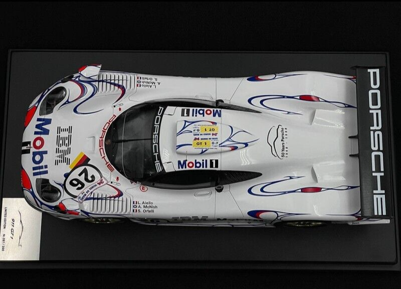 Spark Porsche GT1 #26 Winner 24h LeMans w/ Display Case Ltd. to 911 1/12 Scale