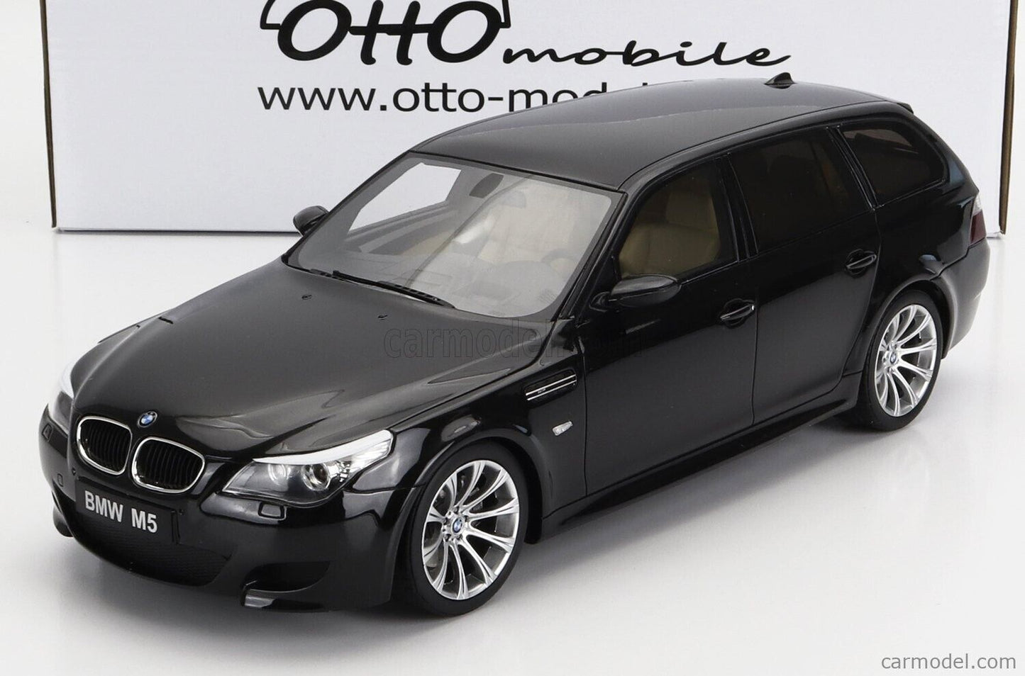 2004 BMW E61 M5 WAGON BLACK SAPPHIRE METALLIC 1/18 MODEL CAR BY OTTO MOBILE