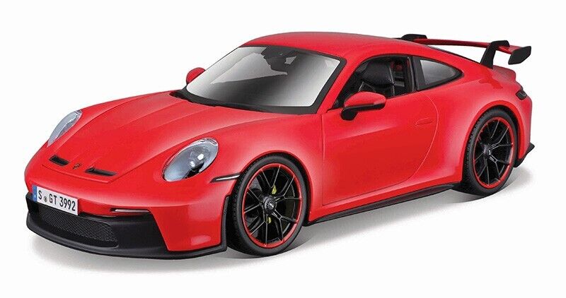 2022 PORSCHE 911 GT3 RED 1/18 SCALE DIECAST CAR MODEL BY MAISTO