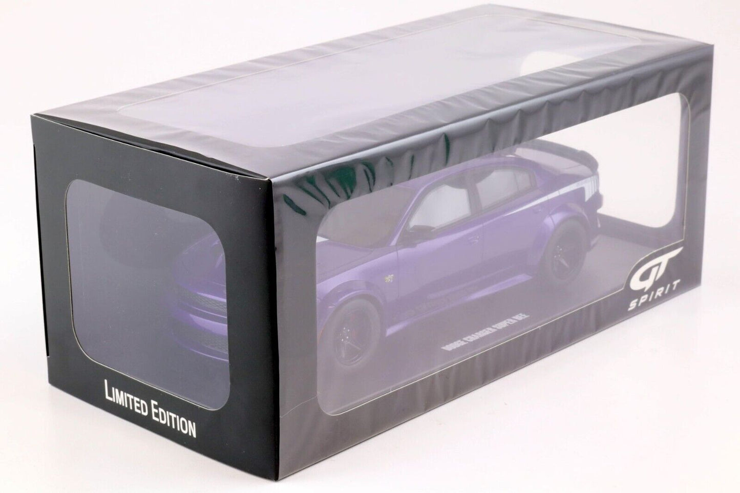 1/18 Scale - 2023 DODGE CHARGER SUPER BEE PURPLE - GT SPIRIT MODEL CAR