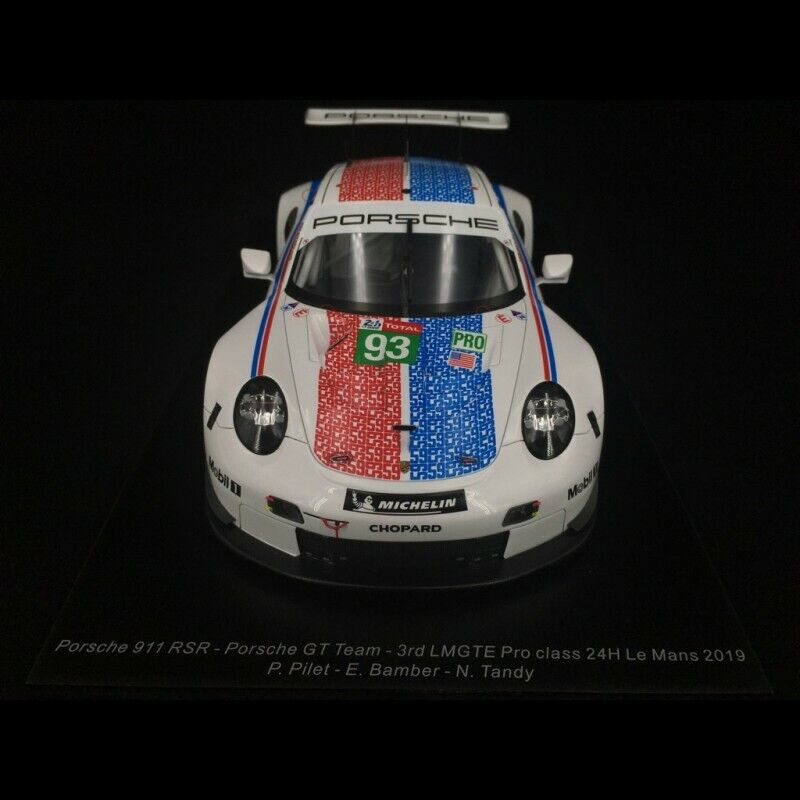 1/18 SCALE SPARK PORSCHE 911 RSR IMSA LM GTE PRO 2019 LE MANS