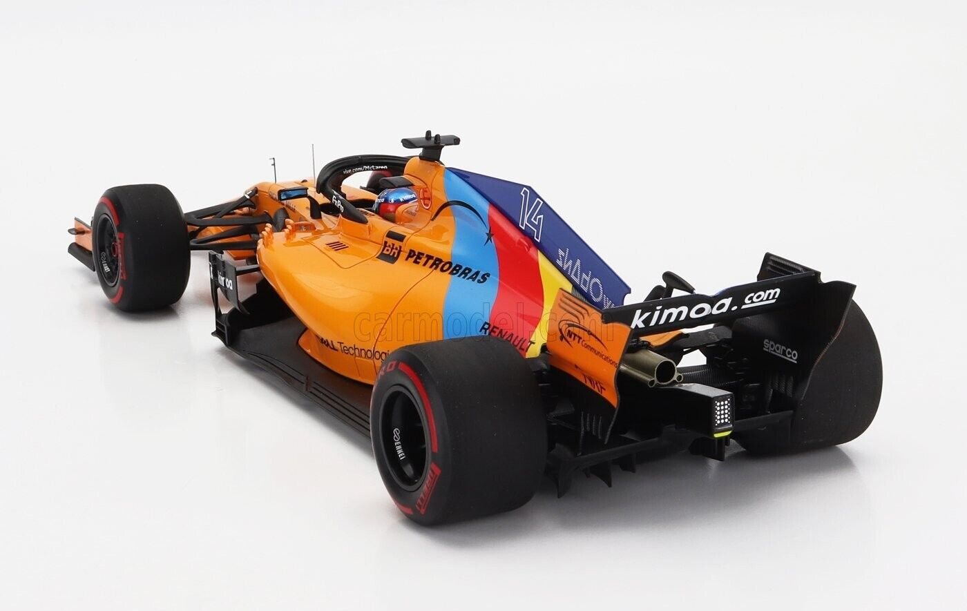 McLaren F1 MCL33 Fernando Alonso Abu Dhabi 2018 Ltd. Ed. Box Set 1/18 Minichamps