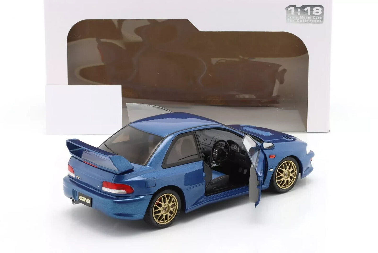 1998 SUBARU IMPREZA 22B STi  1/18 SCALE DIECAST MODEL CAR BY SOLIDO