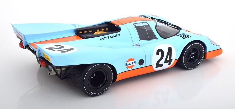 1/12 Scale Porsche 917 1970 Spa #24 GULF Livery Diecast Model Car by Norev