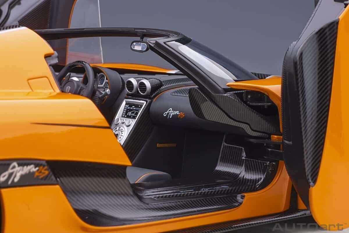 AUTOart Koenigsegg Agera RS Orange/Carbon Black 1/18 Scale Model Car 79023