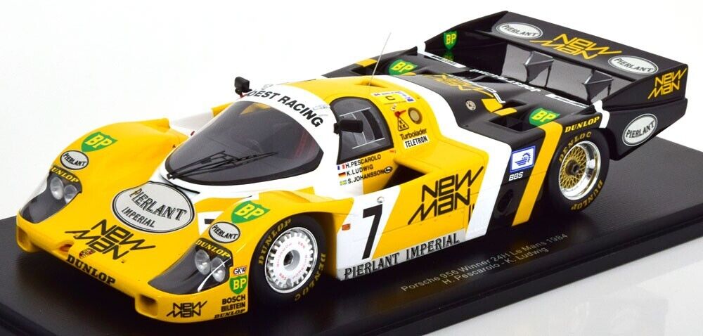 1/18 Spark Porsche 956LH 956 Joest Racing Winner Le Mans 1984 w/ Display Case