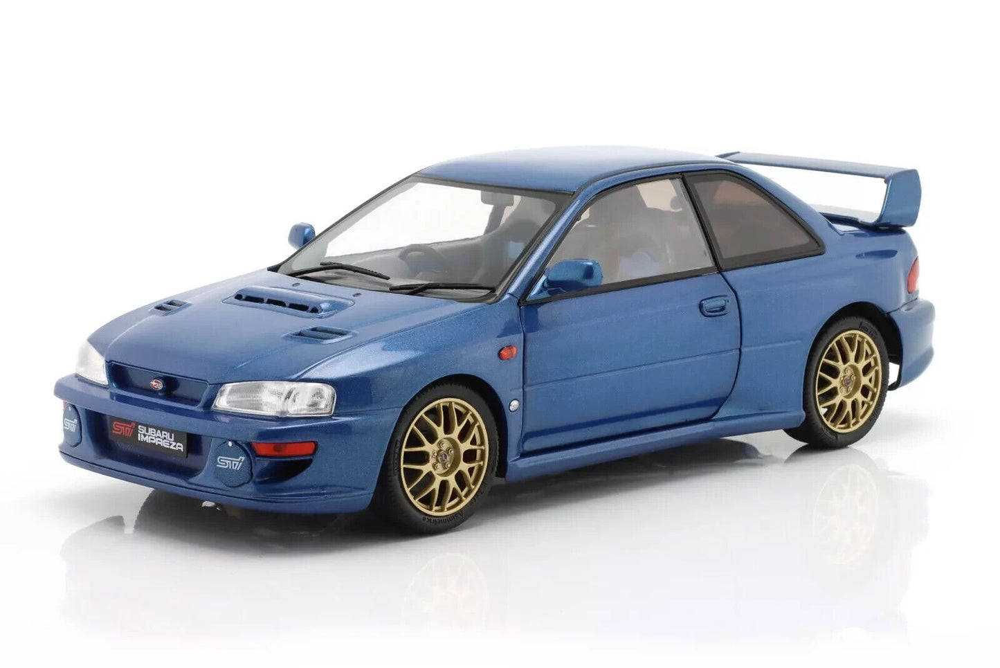 1998 SUBARU IMPREZA 22B STi  1/18 SCALE DIECAST MODEL CAR BY SOLIDO