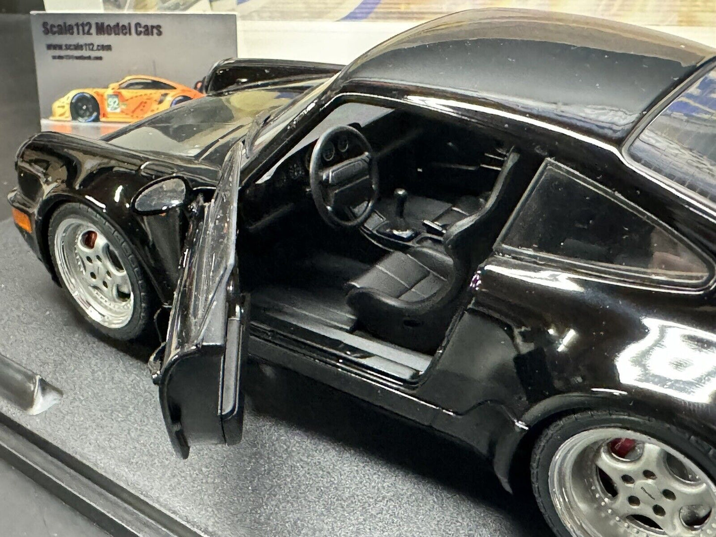 1/18 scale 1991 Porsche 964 911 Turbo 3.6 Black "Bad Boys" by SOLIDO