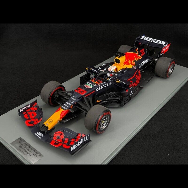 1/12 Spark 2021 Red Bull Racing RB16b #33 Max Verstappen Winner Abu Dhabi GP