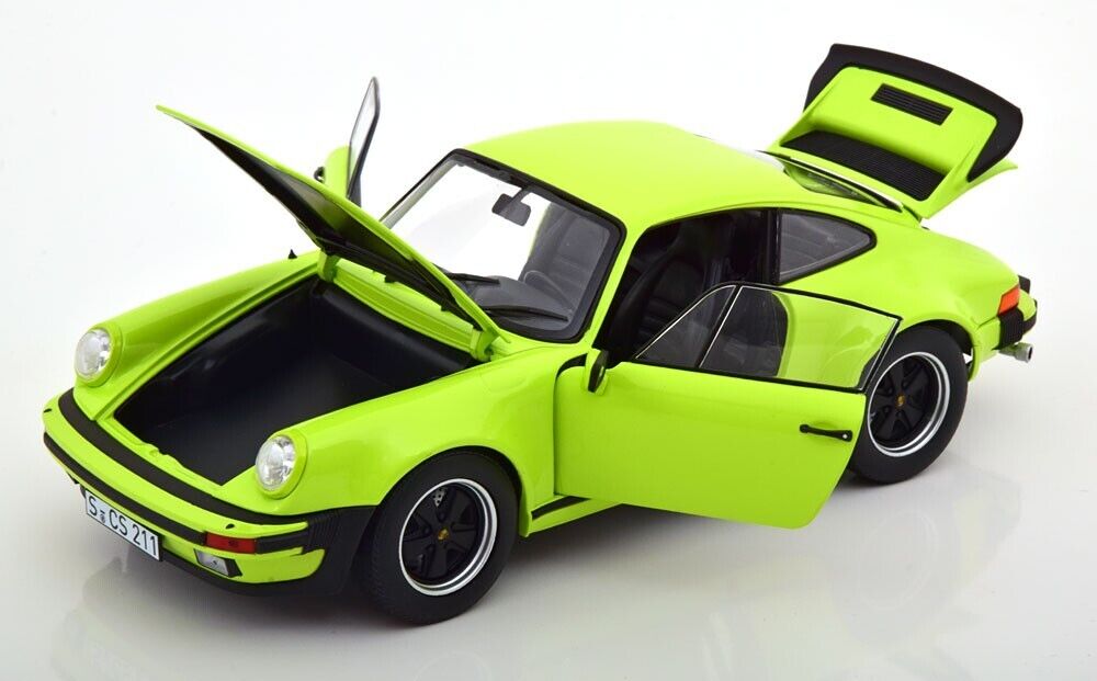 1/18 Norev 1976 Porsche 911 Turbo 3.0 Light Green Diecast Model Car