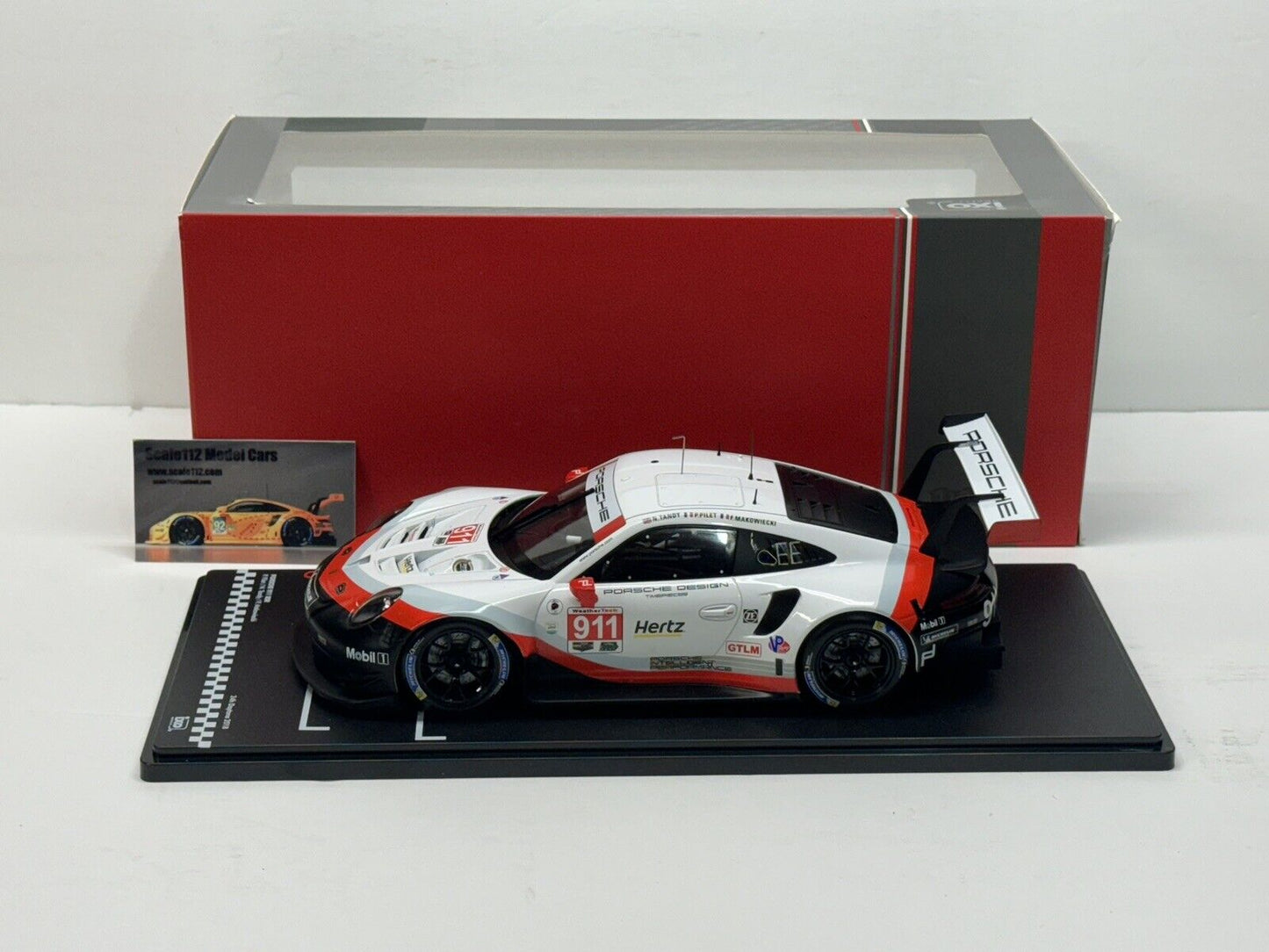 1/18 Scale IXO 911 RSR 991 2017 24h Daytona #911 Tandy, Pilet, Makowiecki