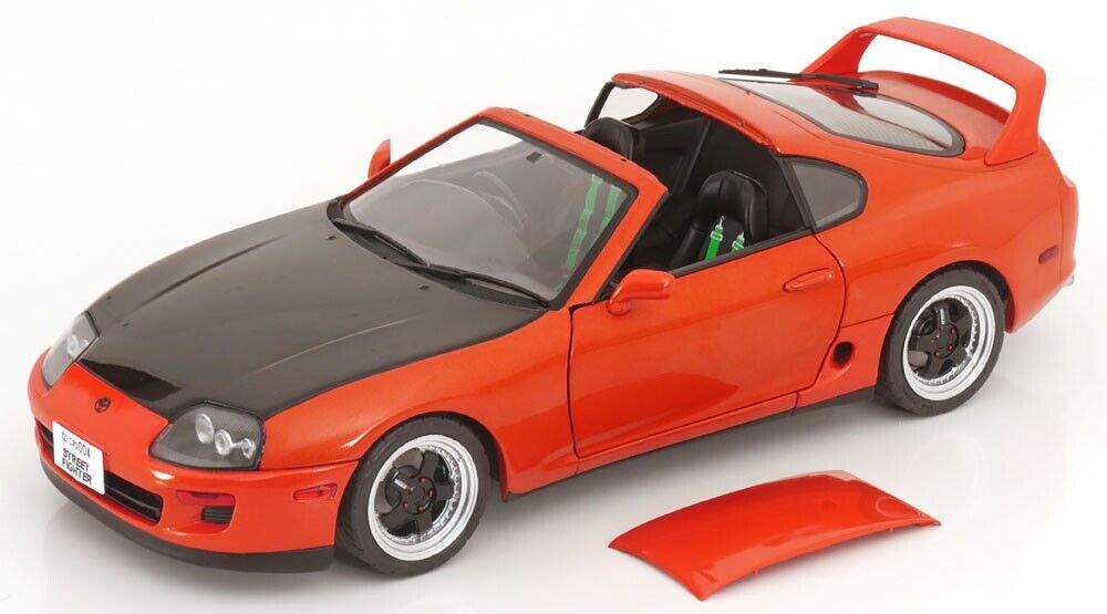 1/18 Scale Toyota Supra MK4 A80 1993 Orange Diecast Model Car by Solido