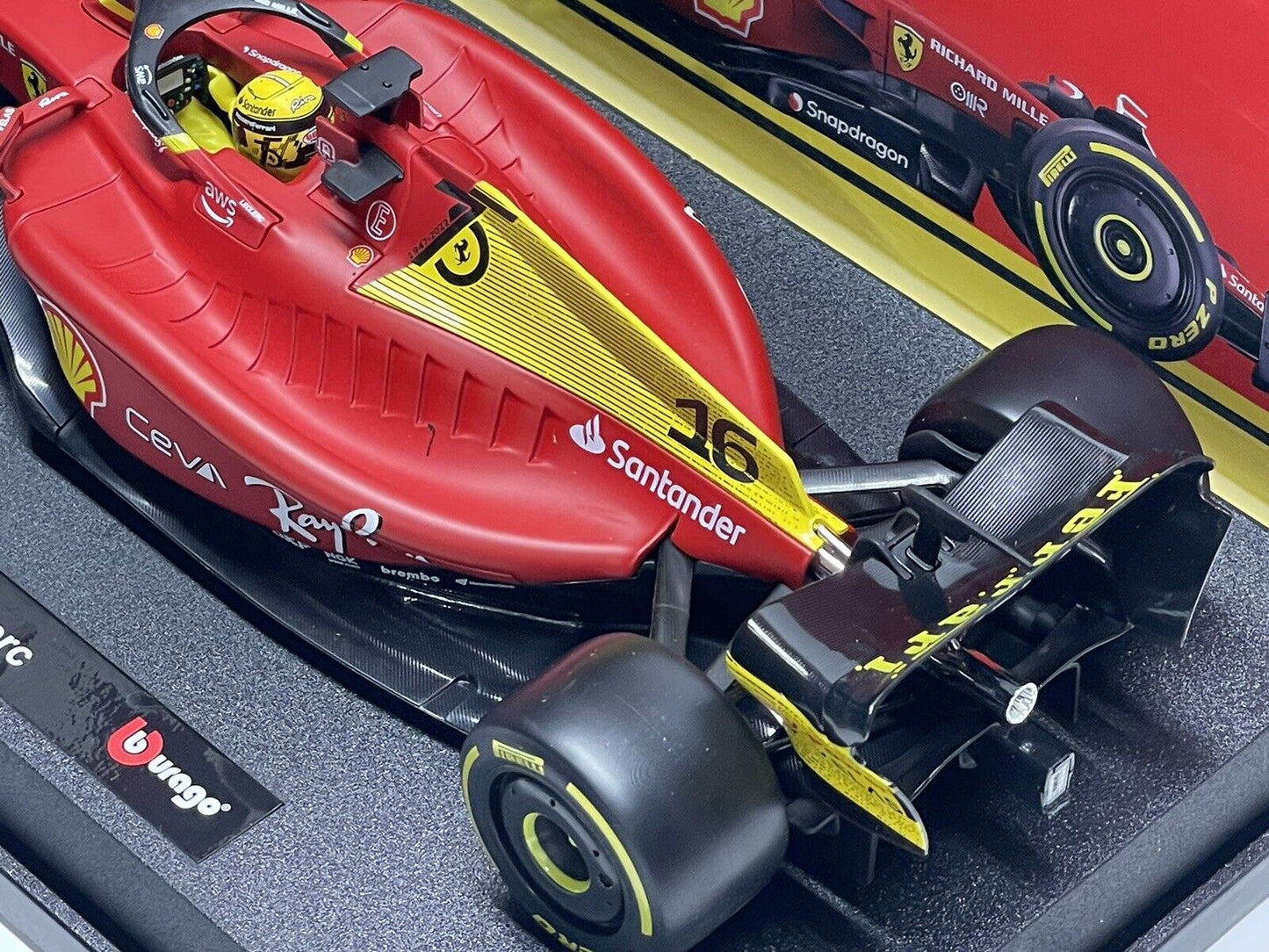 2022 Ferrari F1-75 Italian GP Charles Leclerc Model Car 1/18 Scale Bburago