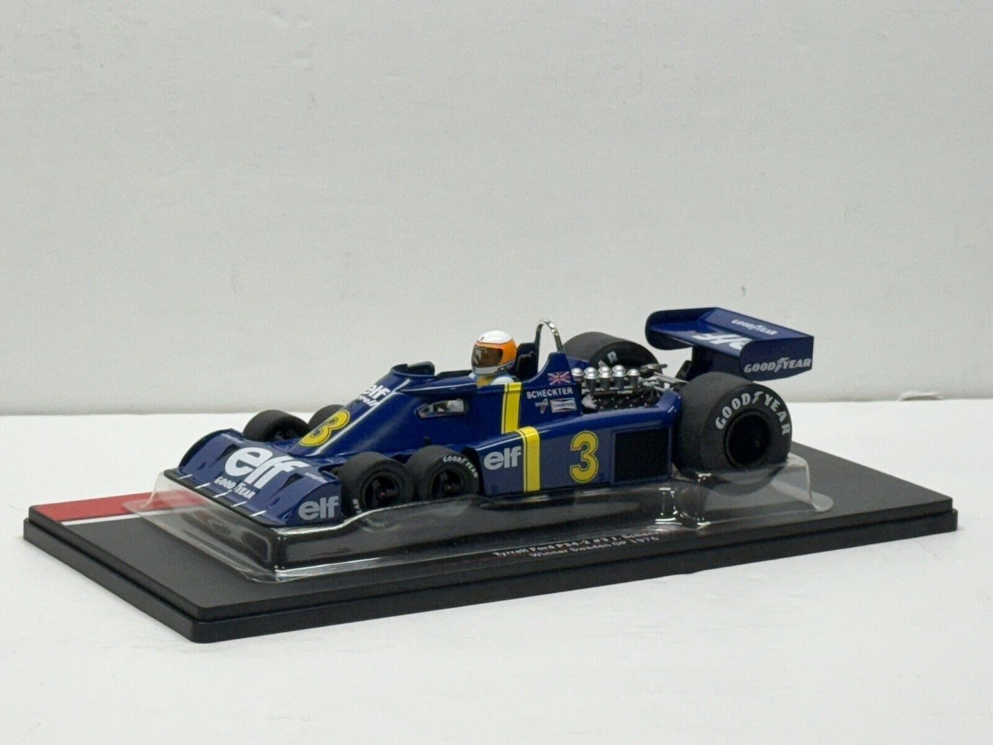 1/18 scale TYRRELL P34 #3 Jody Scheckter 1976 Swedish GP Diecast Model Car