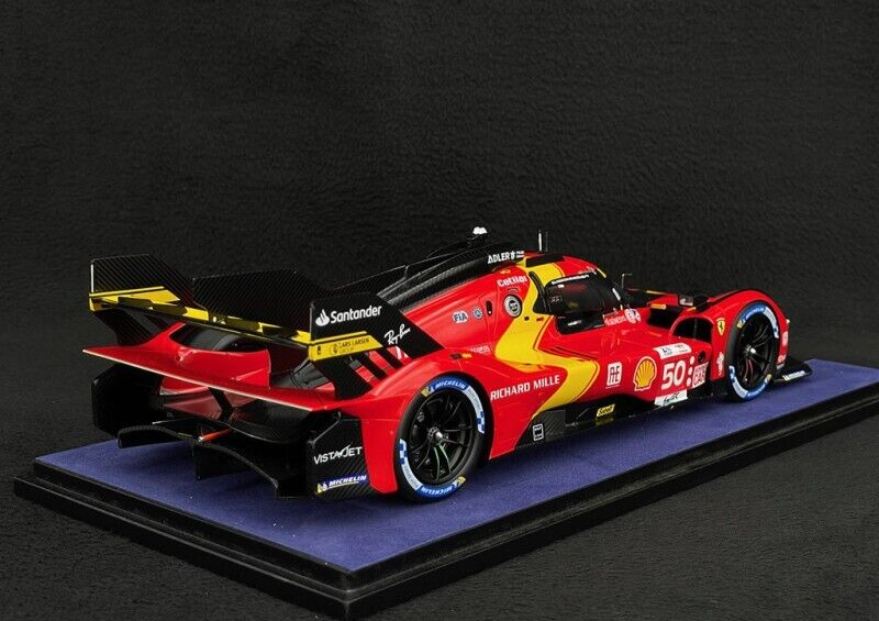 Ferrari 499P #50 Le Mans 24hr 2023  1/18 Scale w/ Display Case by Looksmart