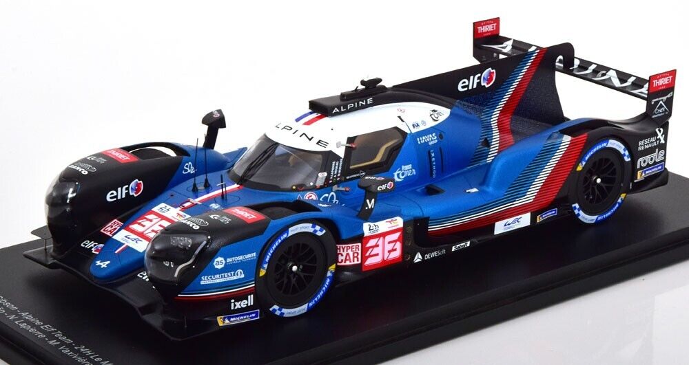 2022 Alpine A480 Gibson Le Mans LMH Model Car w/ Display Case 1/18 Spark