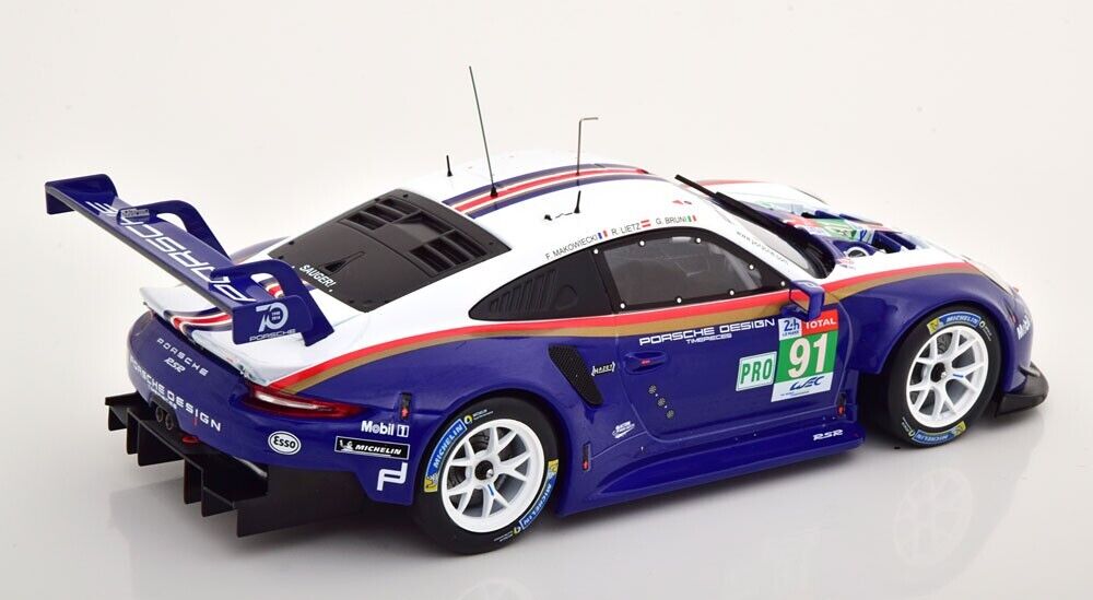 1/18 Scale IXO 911 GT3 RSR 991  24h LeMans 2020 #91 Rothmans Livery