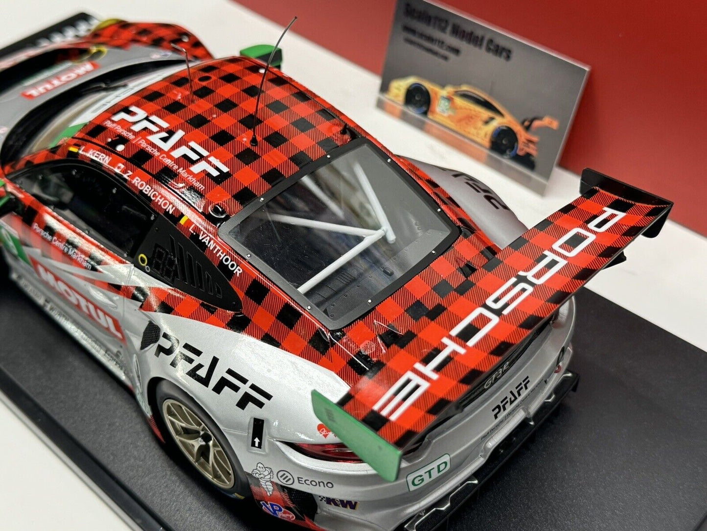 1/18 Scale IXO Porsche GT3 R #9 Winner GTD 24h Sebring 2021 Pfaff Motorsports