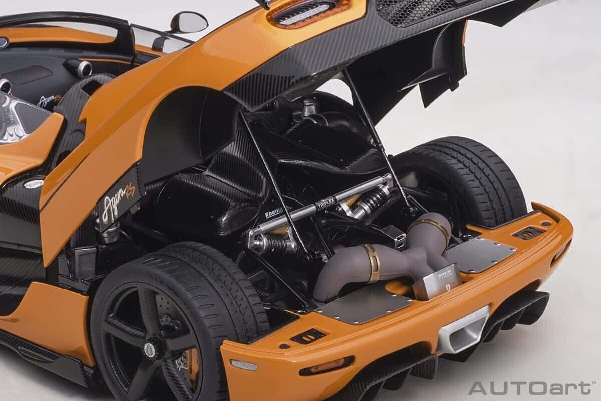 AUTOart Koenigsegg Agera RS Orange/Carbon Black 1/18 Scale Model Car 79023