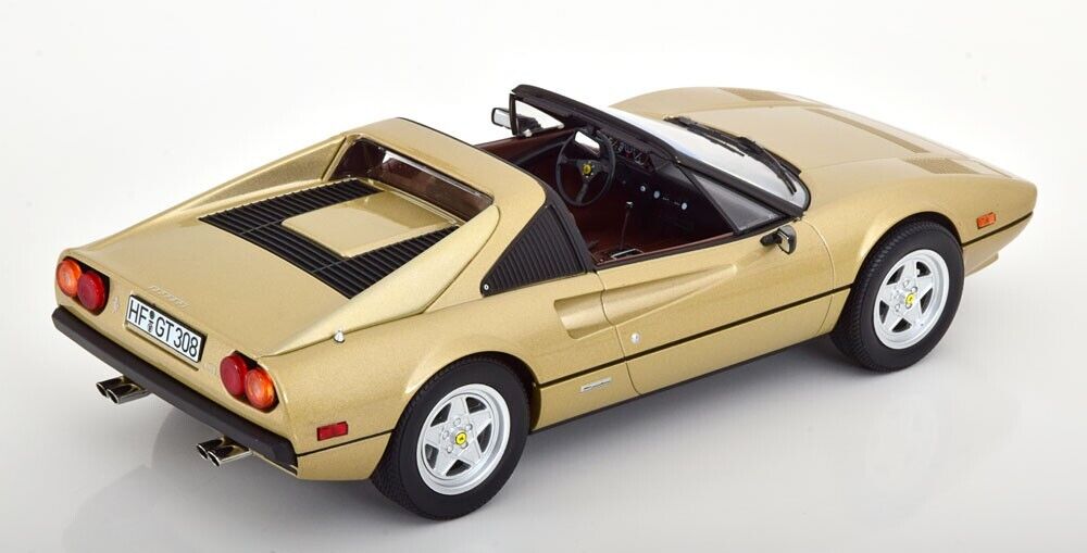 FERRARI 308 GTS  Quattrovalvole Gold 1982 Diecast Model Car by Norev