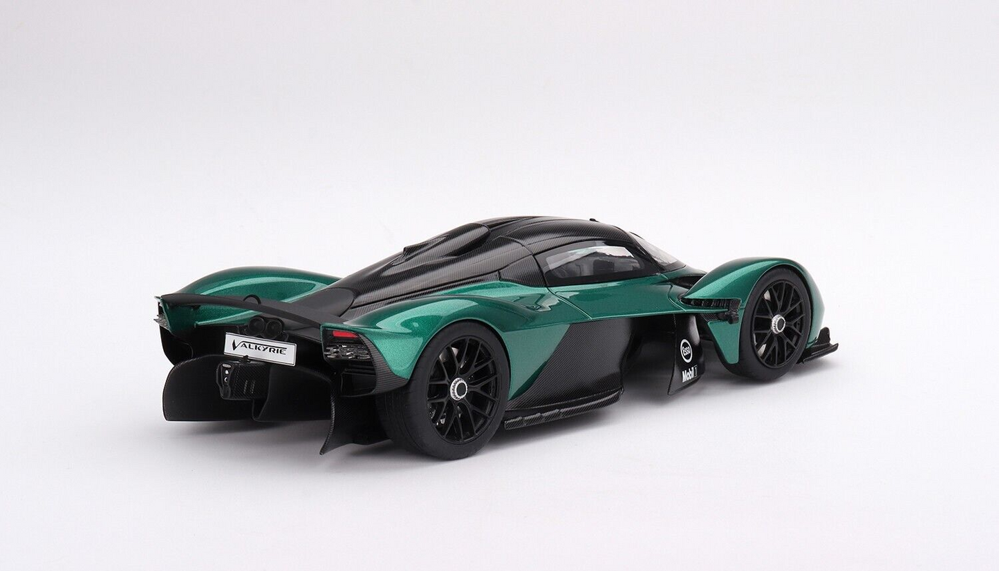 Aston Martin Valkyrie Aston Martin Racing Green 1/18 Scale Model Car by TSM