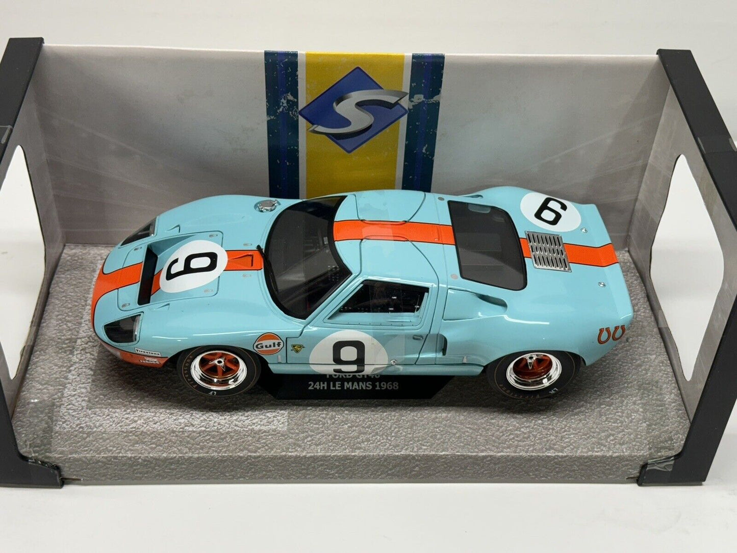 1/18 Scale Solido Ford MK1 GT40 1968 Lemans Winner GULF livery Diecast Model Car