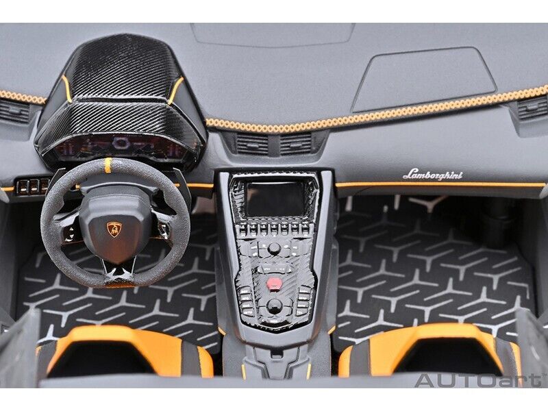 1/18 Lamborghini Aventador SVJ Arancio Atlas Pearl Orange Model Car By Autoart