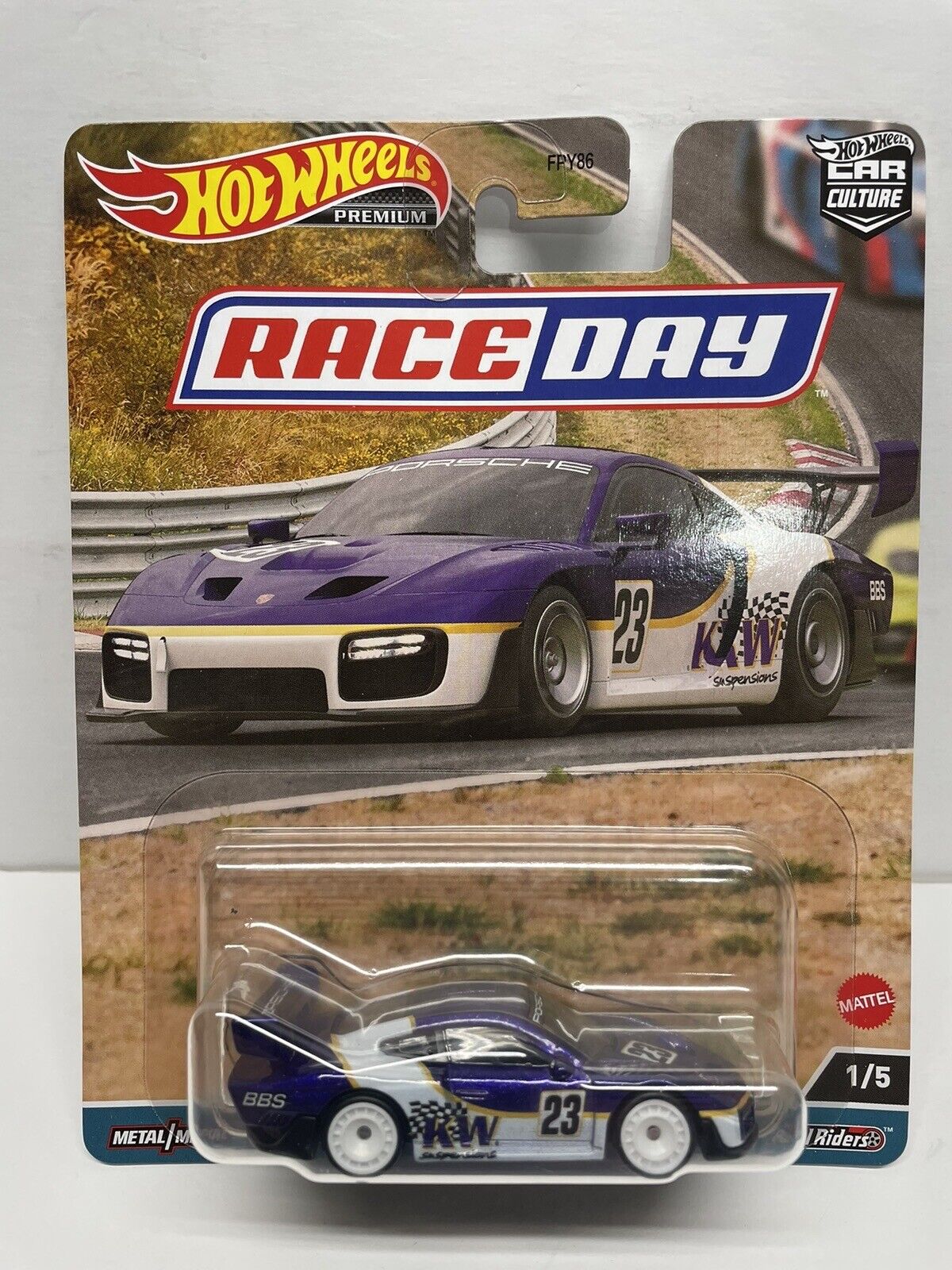 Hot Wheels Premium Race Day Porsche 935 Purple Car Culture New 2023