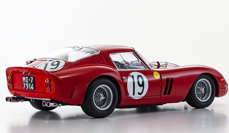 Ferrari 250 GTO #19 2nd Place 24 Hours of Le Mans Diecast Model Car by Kyosho