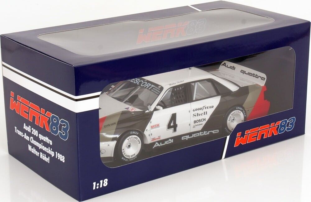 1/18 Scale AUDI 200 TRANS-AM St. Petersburg Winner 1988 Diecast Model by Werk83