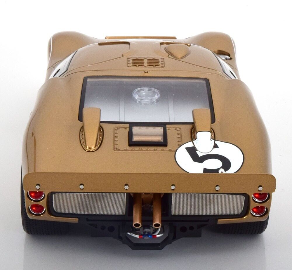 FORD GT40 MK2 #5 GOLD 1966 LeMANS 1/12 Scale Model Car by CMR