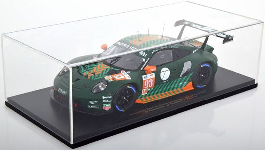 PORSCHE 911 RSR-19 #93 Fassbender w/ Display Case 2022 24hr Le Mans Spark 1/18