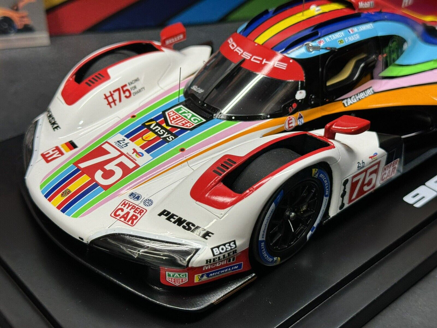 1/18 Scale Spark Porsche 963 LMDH #75 Penske Motorsport 24h Le Mans 2023