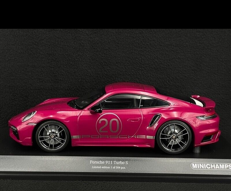 1/18 Scale 2021 Porsche 992 911 Turbo S Ruby Red by Minichamps  Ltd. 504