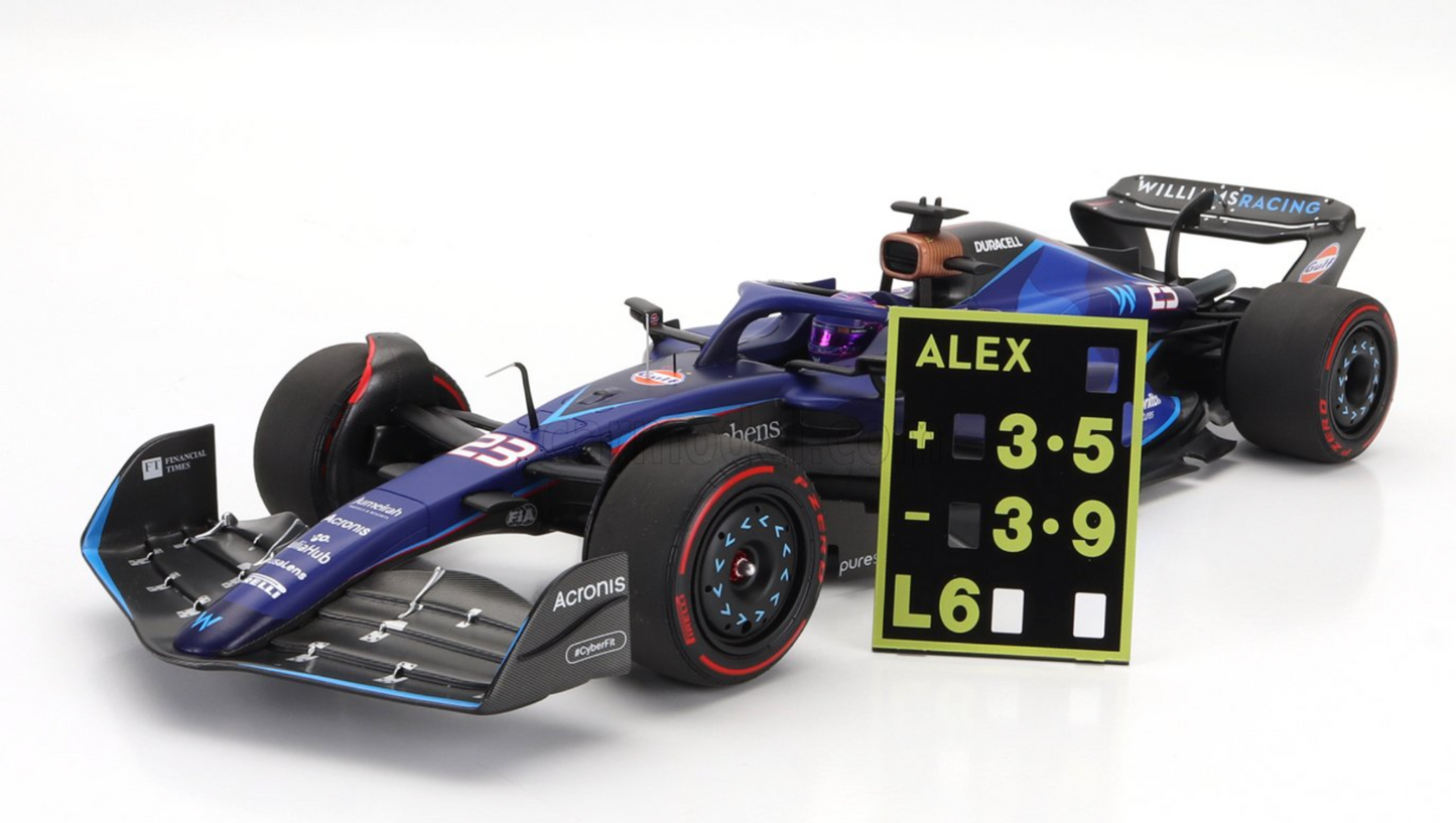 1/18 MINICHAMPS WILLIAMS F1 FW45 WILLIAMS ALEX ALBON BAHRAIN GP BOX SET LTD. 111