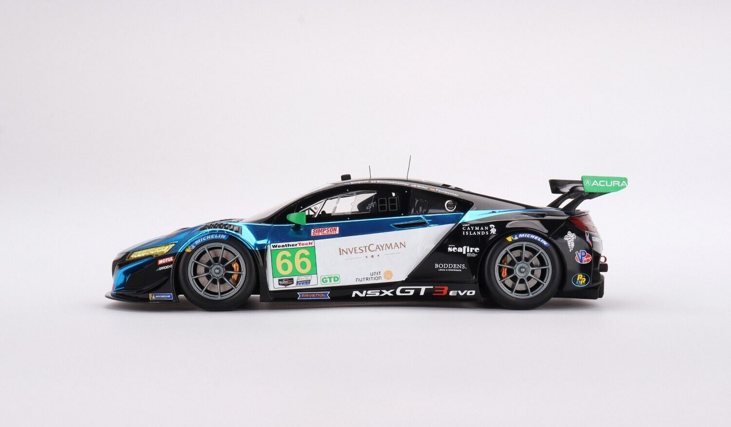 ACURA NSX GT3 EVO22 #66 GRADIENT RACING IMSA 2022 24H DAYTONA 1/18 TOP SPEED