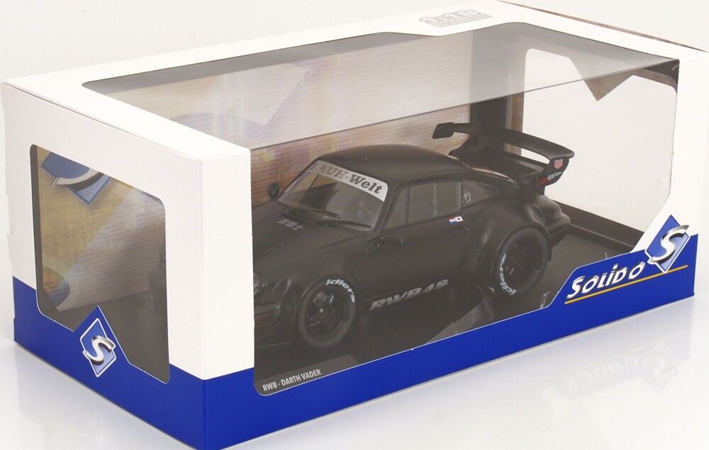 Solido Porsche 911 964 RWB Darth Vader 2016 Black Diecast 1/18 Scale Model Car